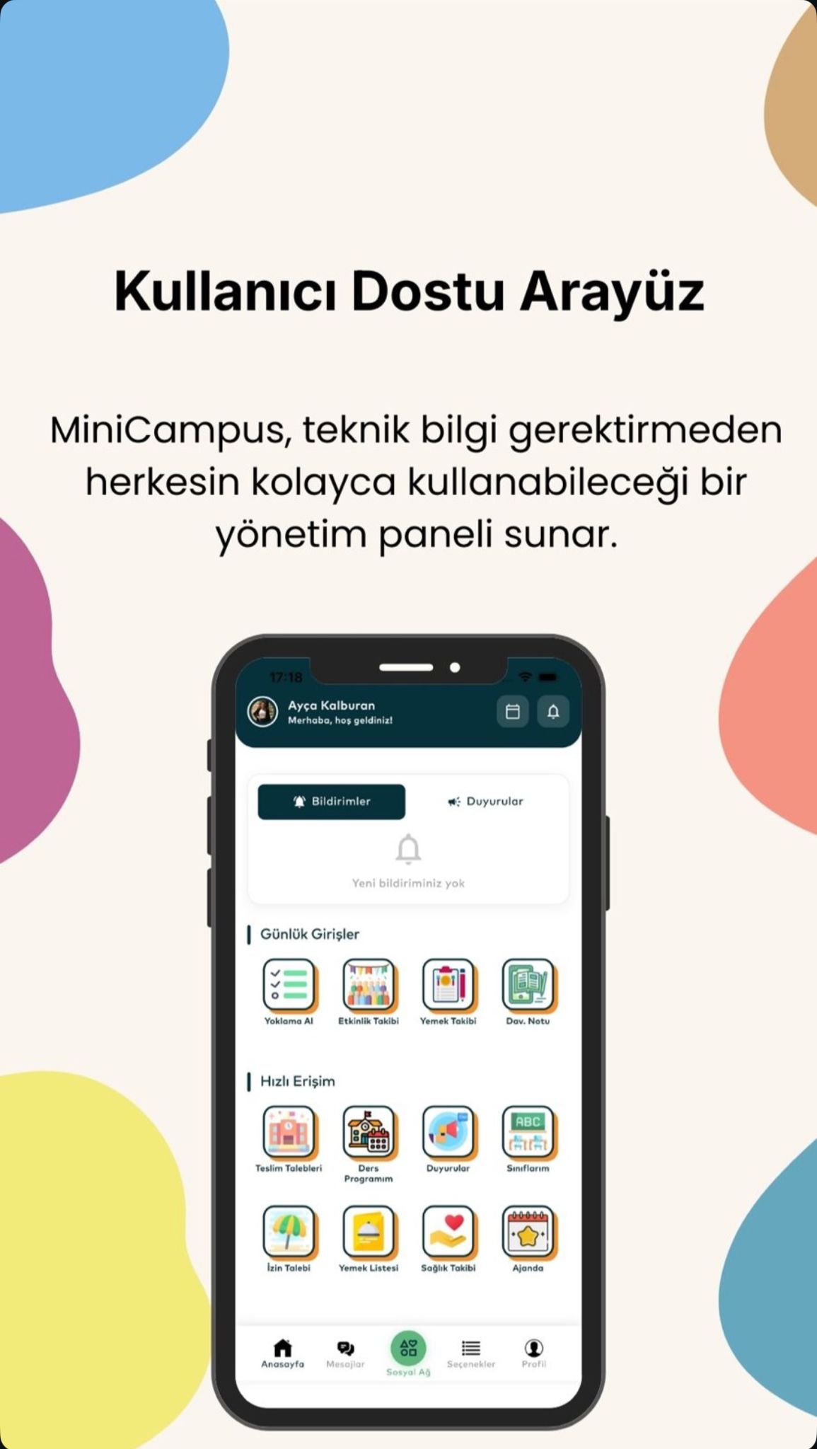 Kullanıcı Dostu Arayüz